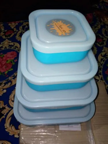 Bowl Set 4-in-1 with Lids and Spoons