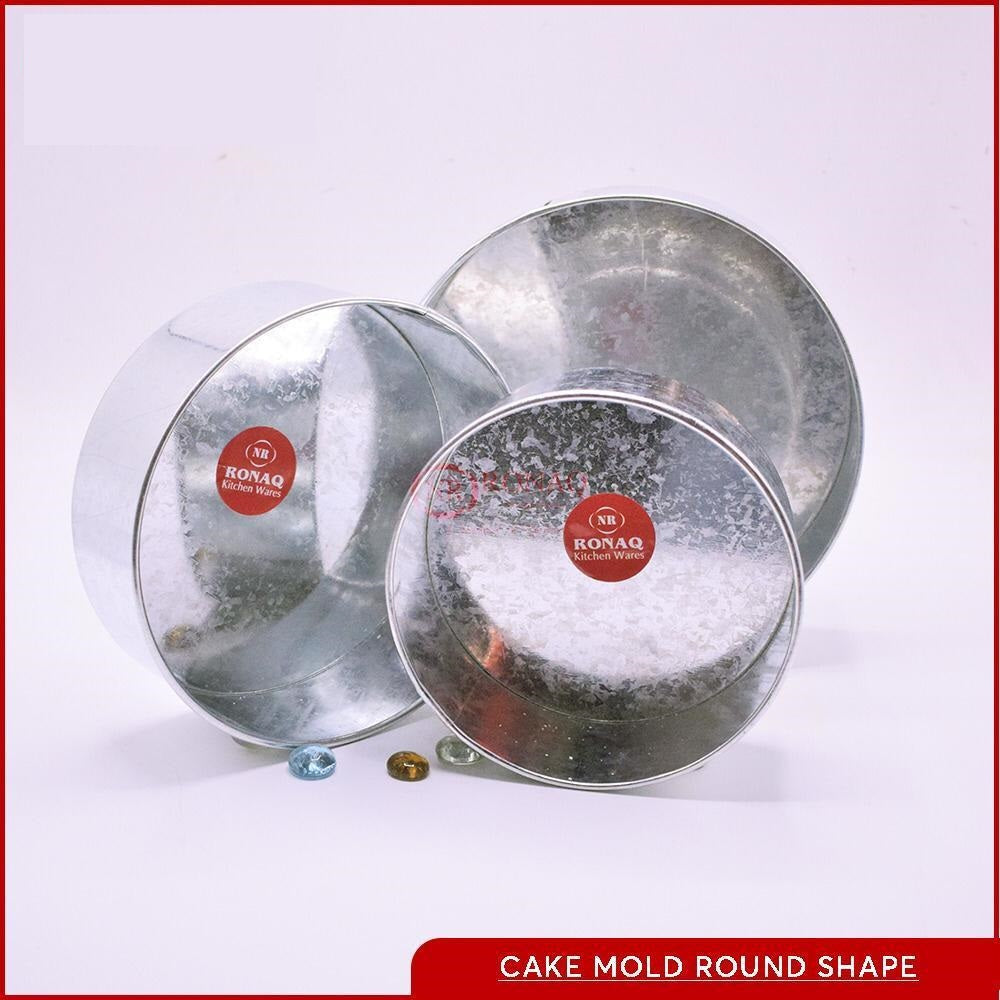 3 Pcs Round Shape Cake & Baking Mold Set