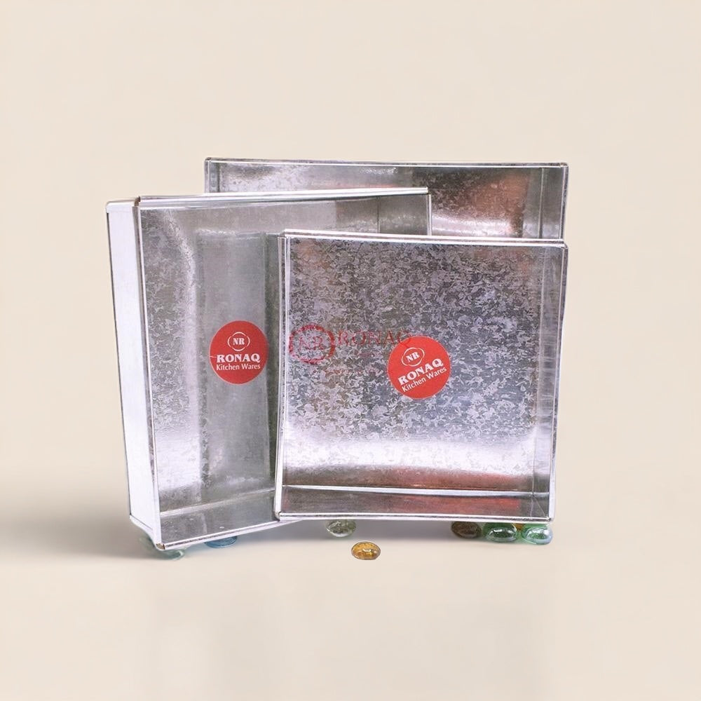 3 Pcs Square Shape Cake & Baking Mold Set