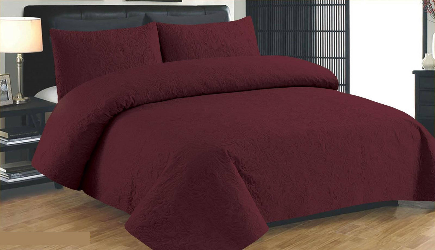 3 Pcs Ultrasonic Double Bedspread